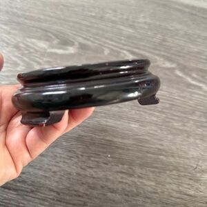 VTG CHINESE HAND CARVED WOOD STAND BASE FOR STATUE/VASE